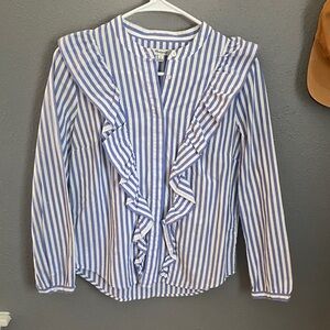 Madewell ruffle blouse